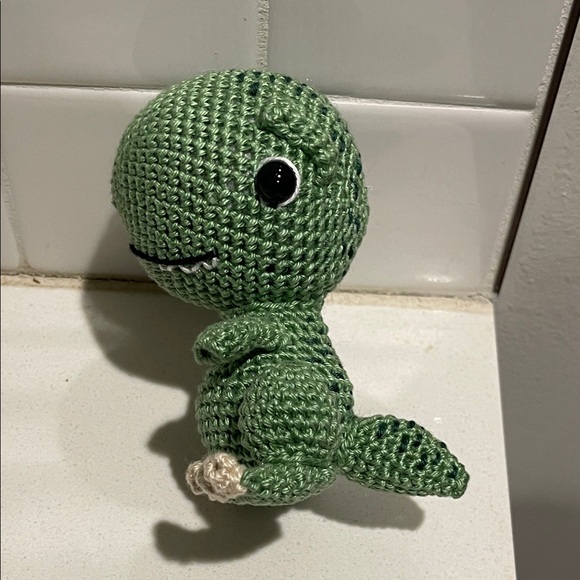 Handcrafted Tyrannosaurus Rex T-Rex Dinosaur Decor Amigurui Crochet Figure - Picture 5 of 12